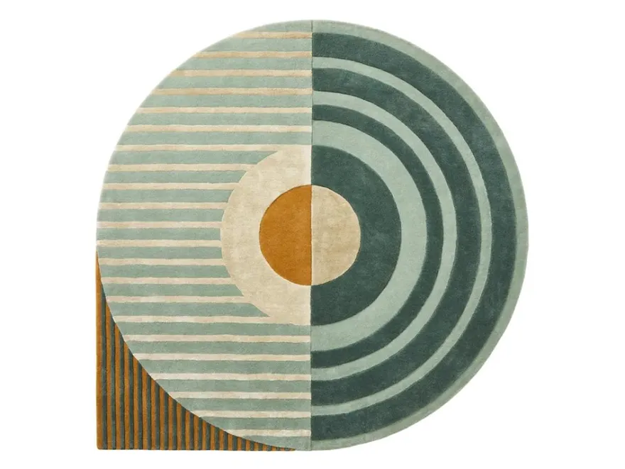 Brinker Carpets Fano Girare Green Vloerkleed