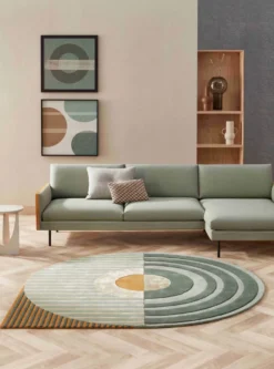 Brinker Carpets Fano Girare Green Vloerkleed