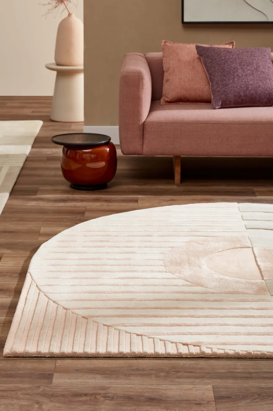 Brinker Carpets Fano Girare White Beige Vloerkleed