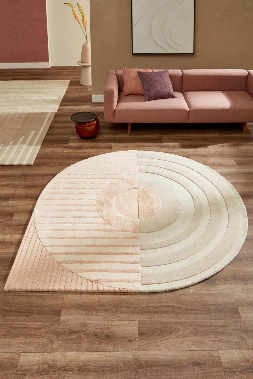 Brinker Carpets Fano Girare White Beige Vloerkleed