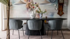 Eleonora Aron Zwart Eettafel