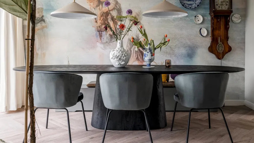 Eleonora Aron Zwart Eettafel