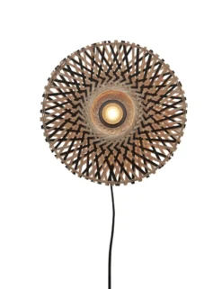 Good&Mojo Kalimantan Natural Black Wandlamp
