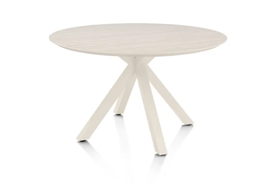 Henders en Hazel Caletta Beige Centrale Kruispoot Eettafel