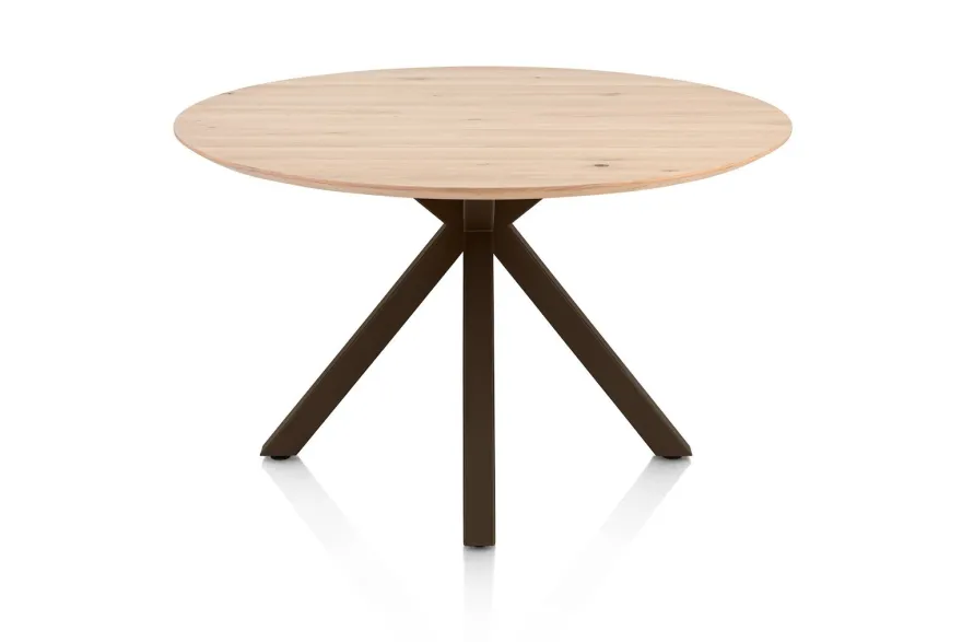 Henders en Hazel Caletta Steelbrown Centrale Kruispoot Eettafel