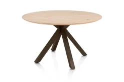 Henders en Hazel Caletta Steelbrown Centrale Kruispoot Eettafel