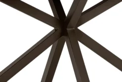 Henders en Hazel Caletta Steelbrown Centrale Kruispoot Eettafel