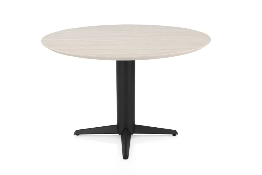 Henders en Hazel Caletta Zwarte Centrale Teenpoot Eettafel