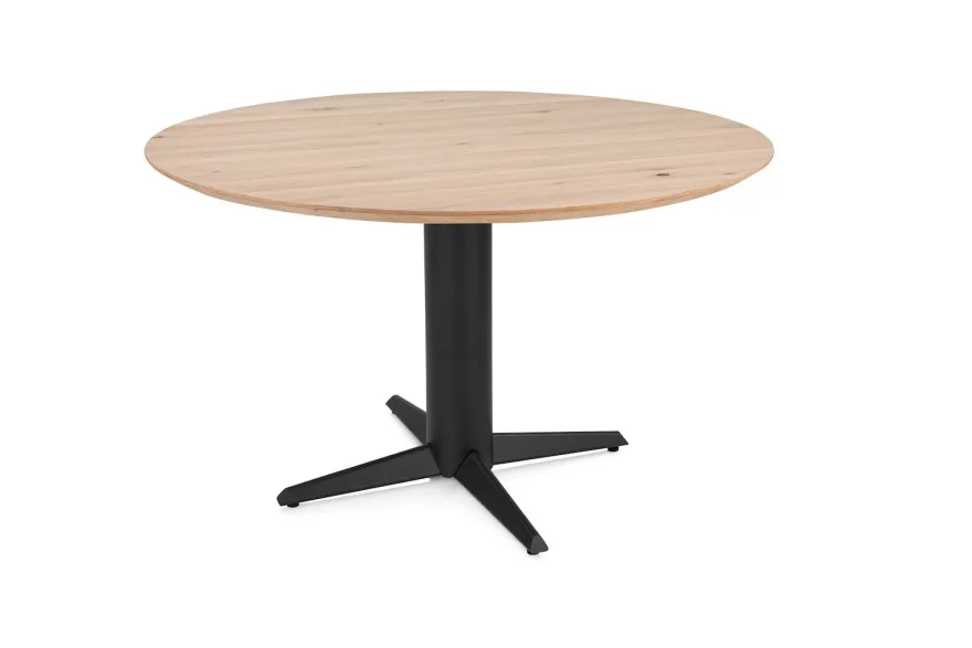 Henders en Hazel Caletta Zwarte Centrale Teenpoot Eettafel