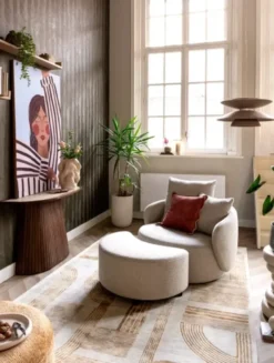 Henders en Hazel Elise Fauteuil + Hocker