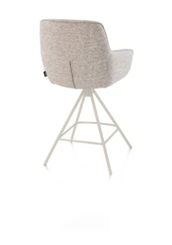Henders en Hazel Mateo Creme Poten Barstoel