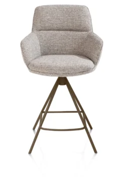 Henders en Hazel Mateo Steelbrown Poten Barstoel