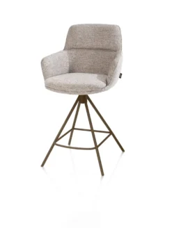 Henders en Hazel Mateo Steelbrown Poten Barstoel