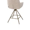Henders en Hazel Mateo Steelbrown Poten Barstoel