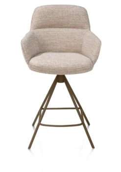 Henders en Hazel Mateo Steelbrown Poten Barstoel