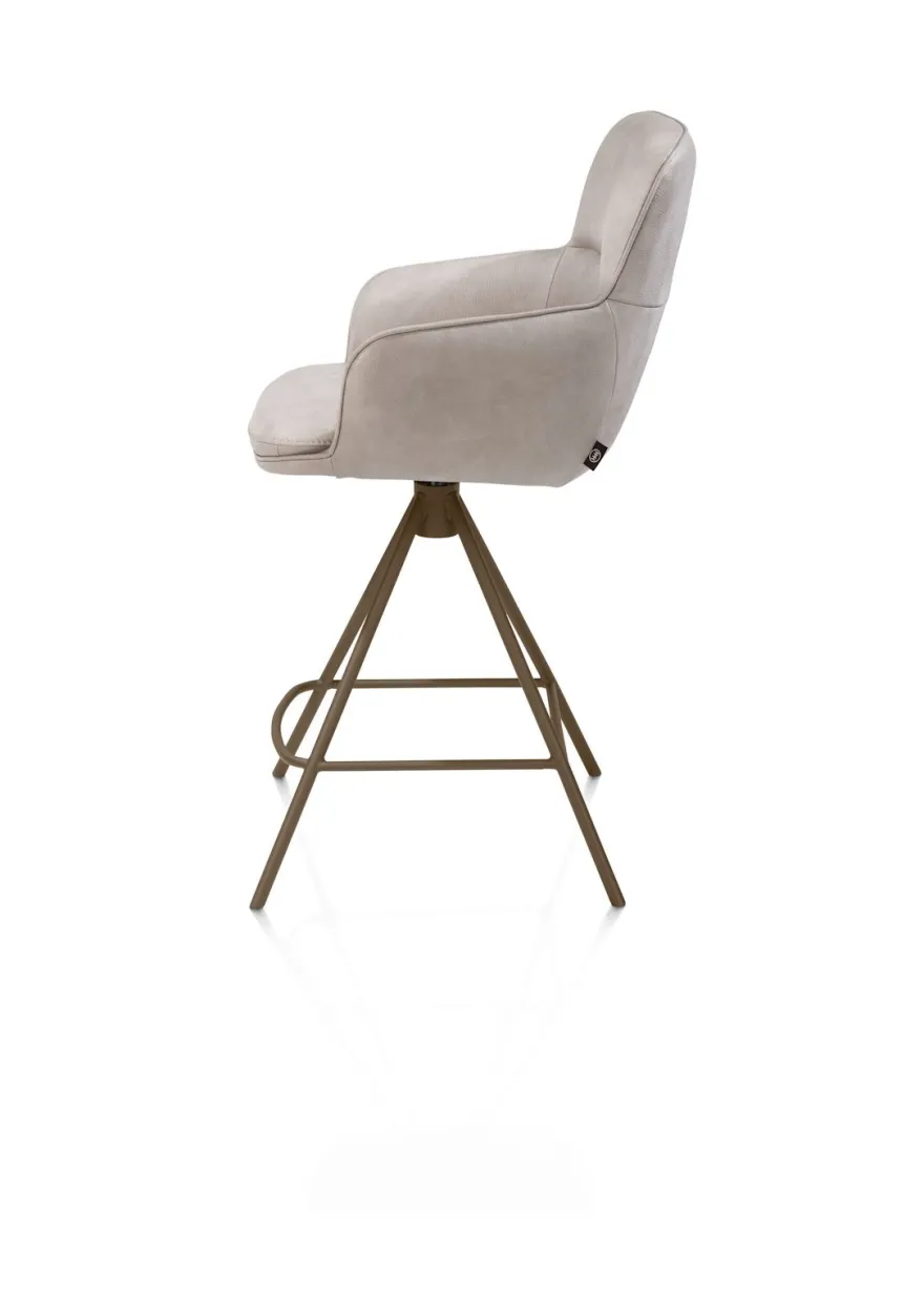 Henders en Hazel Mateo Steelbrown Poten Barstoel