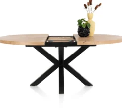 Henders en Hazel Metalox Rond Uitschuiftafel