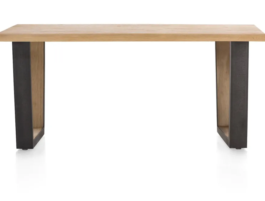 Henders en Hazel Metalox V-Poot Hout Eettafel
