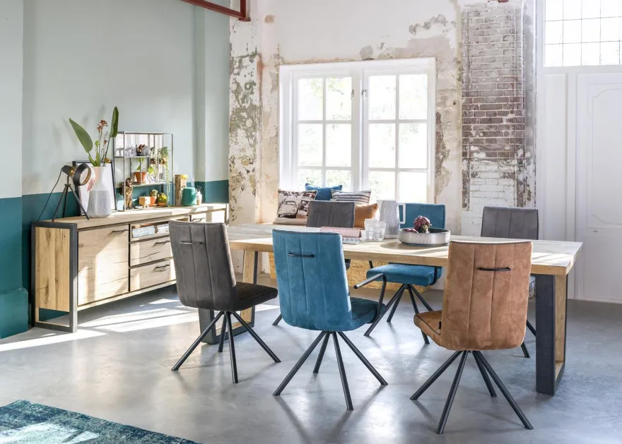 Henders en Hazel Metalox V-Poot Metaal Eettafel