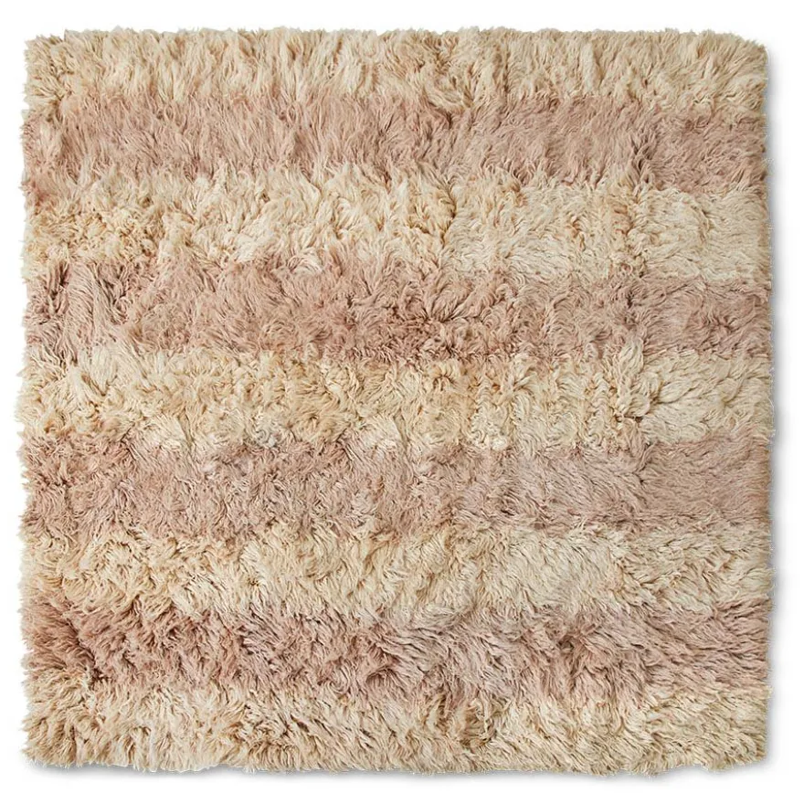 HKLIVING Fluffy Square Vloerkleed