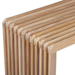 HKLIVING Slatted L Bank