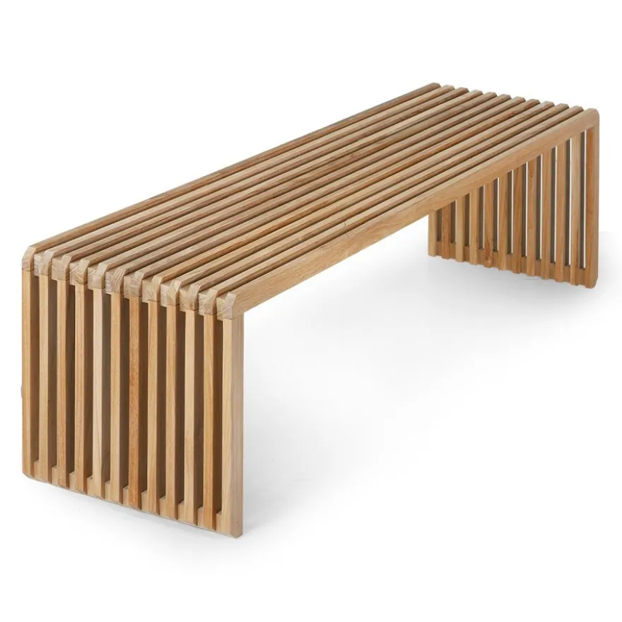 HKLIVING Slatted L Bank