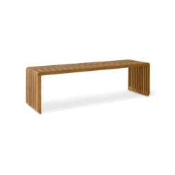 HKLIVING Slatted L Bank