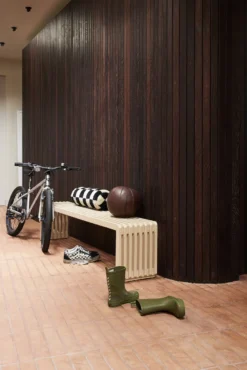 HKLIVING Slatted L Bank