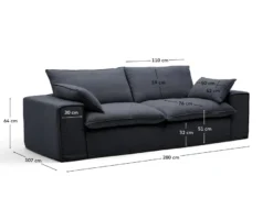 Kave Home Anarela 3-Zitsbank