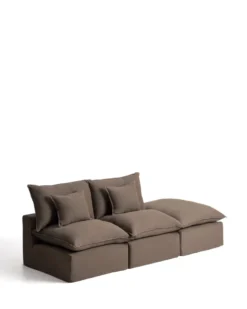 Kave Home Anarela 2-Zitsbank + Hocker