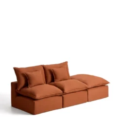Kave Home Anarela 2-Zitsbank + Hocker