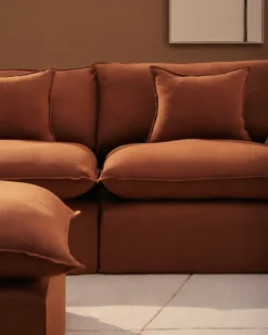 Kave Home Anarela 2-Zitsbank + Hocker