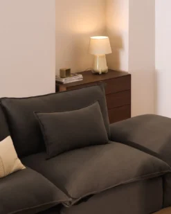 Kave Home Anarela 3-Zitsbank + Hocker