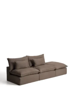 Kave Home Anarela 3-Zitsbank + Hocker