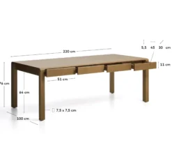 Kave Home Arelida Eettafel