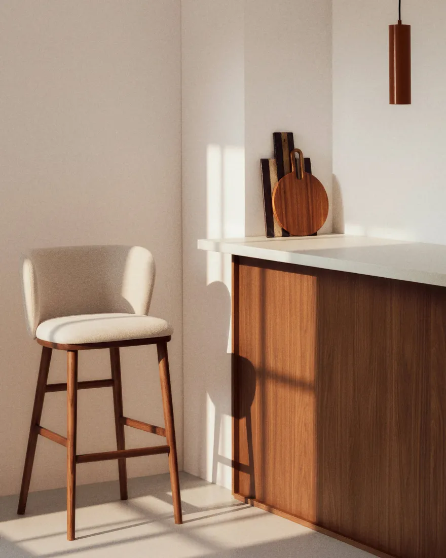 Kave Home Ciselia Hoog Barstoel