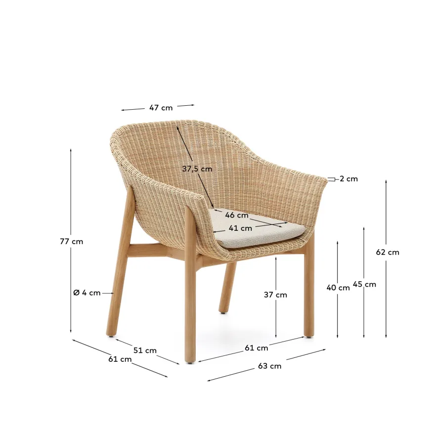 Kave Home Galea Tuinstoel