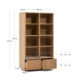 Kave Home Helvine Vitrinekast