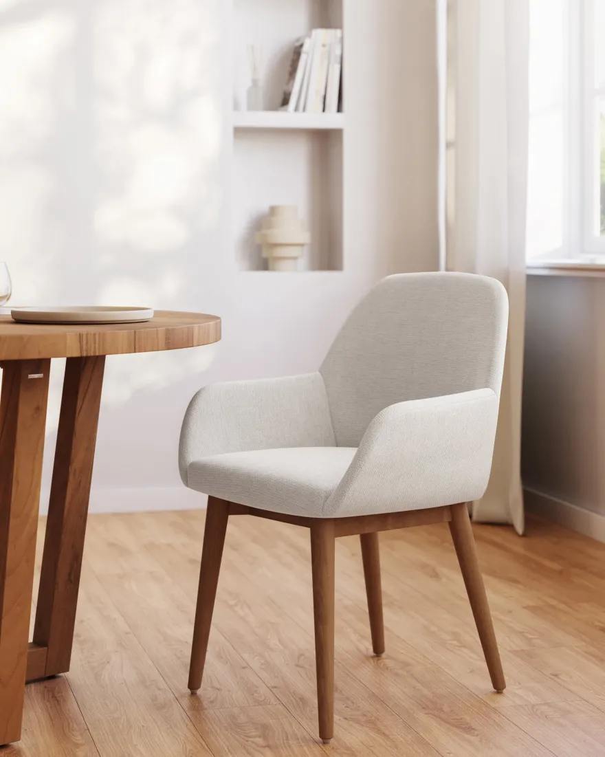Kave Home Konna Essenhout Eetkamerstoel