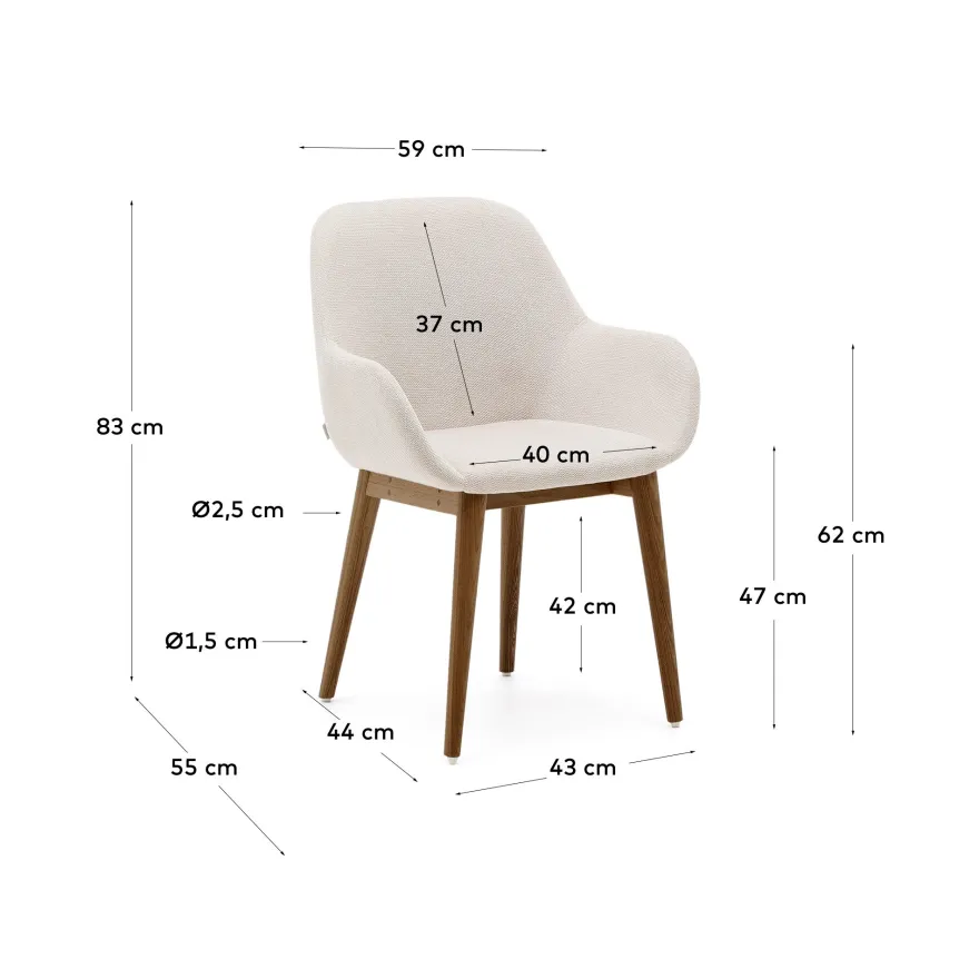 Kave Home Konna Essenhout Eetkamerstoel