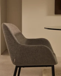 Kave Home Konna Staal Eetkamerstoel