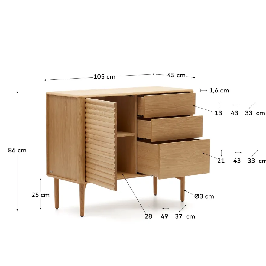 Kave Home Lenon Naturel Dressoir