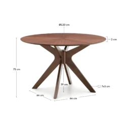 Kave Home Naanim Bruin Eettafel