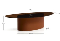 Kave Home Olir M Salontafel