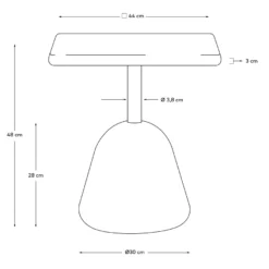 Kave Home Saura Salontafel