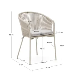 Kave Home Yanet Tuinstoel