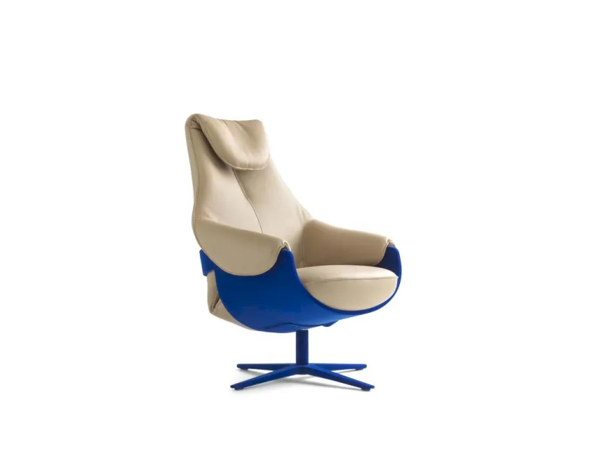 Leolux Cream Fauteuil