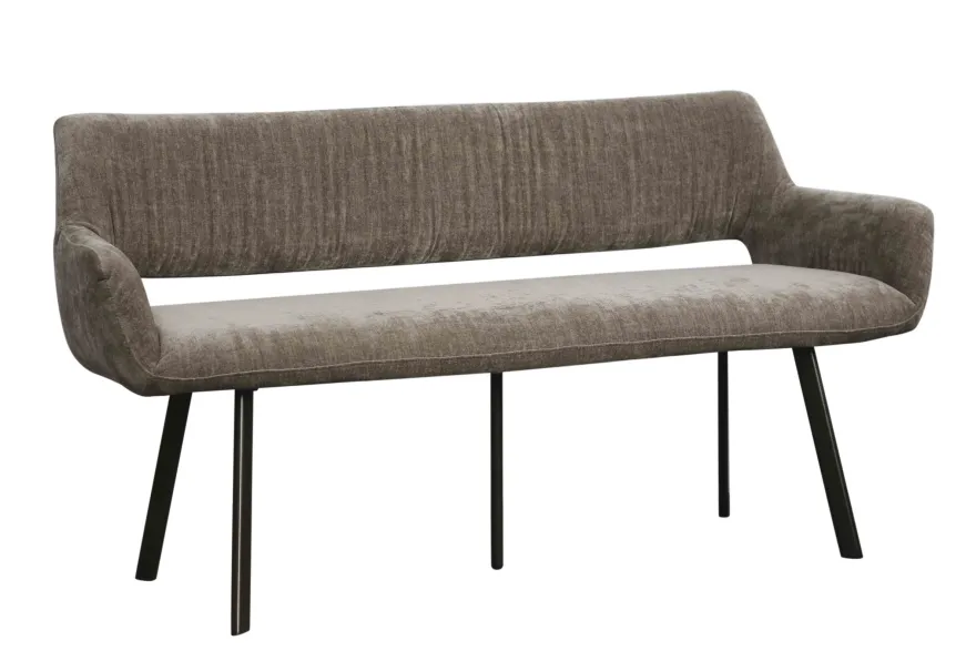 LOTS Vito Dark Beige Eetkamerbank