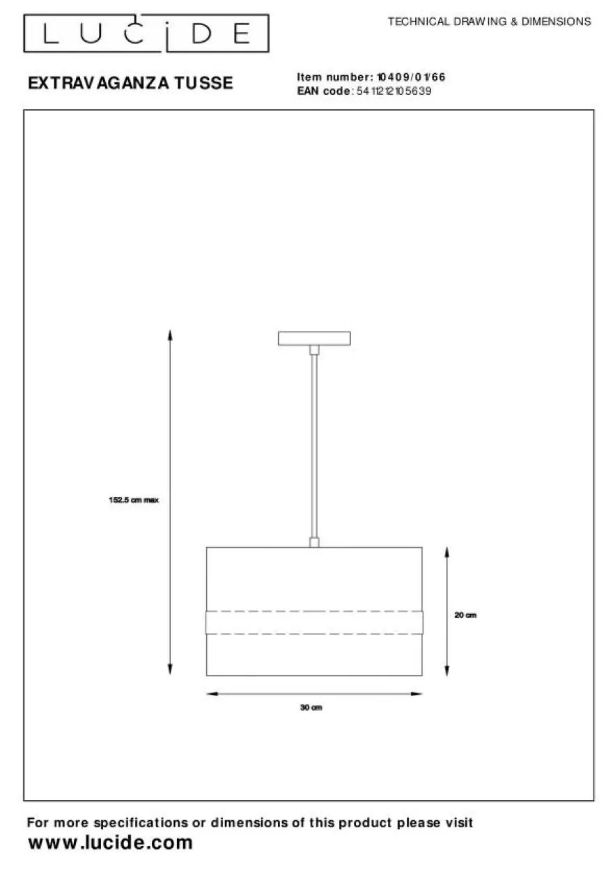 Lucide Extravaganza Tusse Hanglamp