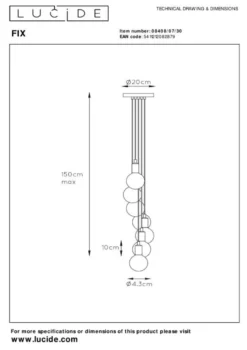 Lucide Fix Hanglamp